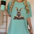 Cute Rabbit Bunny Book Lover Women's Comfort Colors T-Shirt Violet