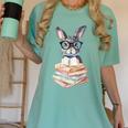 Cute Reading Bunny With Glasses Books Reader Book Bookworm Women's Comfort Colors T-Shirt Violet Cute Reading Bunny With Glasses Books Reader Book Bookworm Women's Comfort Colors T-Shirt Violet
