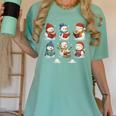 Cute Snowman Reading Books Christmas Winter Book Lover Women's Comfort Colors T-Shirt Violet Cute Snowman Reading Books Christmas Winter Book Lover Women's Comfort Colors T-Shirt Violet