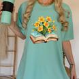 Daffodils Flowers Book Floral Women's Comfort Colors T-Shirt Violet