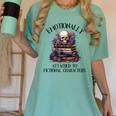 Dark Romance Book Emotionally Attached Fictional Characters Women's Comfort Colors T-Shirt Violet