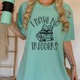 Dark Romance Shirt Women Smutt Book Merch I Have No Triggers Women's Comfort Colors T-Shirt Violet Dark Romance Shirt Women Smutt Book Merch I Have No Triggers Women's Comfort Colors T-Shirt Violet