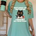 Das Ist Es Was Ich Tue Ich Lese Books Crochet And Women's Comfort Colors T-Shirt Violet