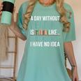 A Day Without Reading Is Like Book Lover Bookworm Men Women Women's Comfort Colors T-Shirt Violet