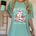 Dear Santa More Book Please Christmas Reading Book Librarian Women's Comfort Colors T-Shirt Violet