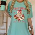 Dear Santa More Books Please Reading Book Lover Christmas Women's Comfort Colors T-Shirt Violet