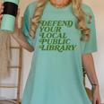 Defend Your Local Public Library For Book Lovers Women's Comfort Colors T-Shirt Violet