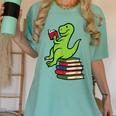 Dino Reading Read Reading Librarian Book Men Boys Kids Women's Comfort Colors T-Shirt Violet Dino Reading Read Reading Librarian Book Men Boys Kids Women's Comfort Colors T-Shirt Violet