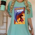 Disney Pixar The Incredibles Omnidroid Comic Book Cover Women's Comfort Colors T-Shirt Violet
