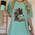 Dog Book Flower Women's Comfort Colors T-Shirt Violet