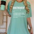 Dog Definition Introvert Dog Lover Dogtrovert Women's Comfort Colors T-Shirt Violet