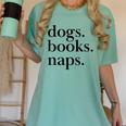 Dogs Books Naps Lovers Women's Comfort Colors T-Shirt Violet Dogs Books Naps Lovers Women's Comfort Colors T-Shirt Violet