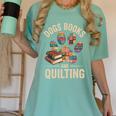 Dogs Books And Quilting Women's Comfort Colors T-Shirt Violet