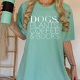Dogs Plants Coffee Books For Book Lovers Dog Lovers Men Women Women's Comfort Colors T-Shirt Violet Dogs Plants Coffee Books For Book Lovers Dog Lovers Men Women Women's Comfort Colors T-Shirt Violet
