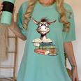 Donkey Reading Book Read Books Be Kind Stay Weird Librarian Women's Comfort Colors T-Shirt Violet