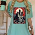 Dracula's Castle Book Cover Illustration Women's Comfort Colors T-Shirt Violet