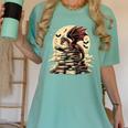 Dragon Reading a Book Dragons And Books Lover Bookworm Women's Comfort Colors T-Shirt Violet