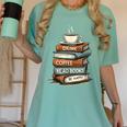 Drink Coffee Read Books Be Happy Caffeine Espresso Women's Comfort Colors T-Shirt Violet