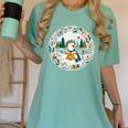 Duck Wilderness Book Reading Illustration Floral Women's Comfort Colors T-Shirt Violet