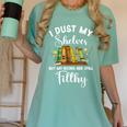 I Dust My Shelves But My Books Are Still Filthy Smut Book Women's Comfort Colors T-Shirt Violet I Dust My Shelves But My Books Are Still Filthy Smut Book Women's Comfort Colors T-Shirt Violet