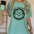 Earth Day 2025 Save Earth It´s Only Planet With Books Reader Women's Comfort Colors T-Shirt Violet Earth Day 2025 Save Earth It´s Only Planet With Books Reader Women's Comfort Colors T-Shirt Violet