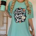 Easily Distracted By Yarn And Books Women's Comfort Colors T-Shirt Violet