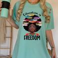 Education Is Freedom Teacher History Month Books Lover Women's Comfort Colors T-Shirt Violet