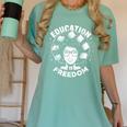 Education Is Freedom History Books African Pride Women Women's Comfort Colors T-Shirt Violet Education Is Freedom History Books African Pride Women Women's Comfort Colors T-Shirt Violet