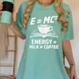 EMC2 Energy Milk x Coffee Science Book Math Lover Women's Comfort Colors T-Shirt Violet
