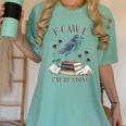 F-CAW-F Crow Book Lover Reader Gothic Humor Women's Comfort Colors T-Shirt Violet F-CAW-F Crow Book Lover Reader Gothic Humor Women's Comfort Colors T-Shirt Violet