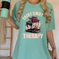 Fairy Smut Is My Therapy Romantasy Spicy Books Faerie Tales Women's Comfort Colors T-Shirt Violet