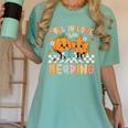 Fall In Love With Reading Thanksgiving Pumpkin Book Lover Women's Comfort Colors T-Shirt Violet Fall In Love With Reading Thanksgiving Pumpkin Book Lover Women's Comfort Colors T-Shirt Violet
