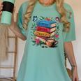 Fantasy Drama Tragedy Books Subtle Reader Librarian Flower Women's Comfort Colors T-Shirt Violet