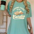 Flipping Pages Is My Cardio Book Lover Reading Bookworm Women's Comfort Colors T-Shirt Violet