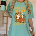 Floral Cow Reading Pun Just One More Chapter Cozy Book Lover Women's Comfort Colors T-Shirt Violet