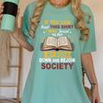 I Was Forced To Put My Book Down And Rejoin Society Book Women's Comfort Colors T-Shirt Violet