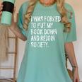 I Was Forced To Put My Book Down Book Worm Reader Women's Comfort Colors T-Shirt Violet I Was Forced To Put My Book Down Book Worm Reader Women's Comfort Colors T-Shirt Violet