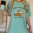 Forget Flowers Buy Me Books Book Lover Women's Comfort Colors T-Shirt Violet Forget Flowers Buy Me Books Book Lover Women's Comfort Colors T-Shirt Violet