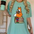 Fox Books Read Reading Librarian America Men Women Kids Women's Comfort Colors T-Shirt Violet Fox Books Read Reading Librarian America Men Women Kids Women's Comfort Colors T-Shirt Violet