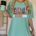 Freadom Anti Ban Books Freedom To Read Book Lover Reading Women's Comfort Colors T-Shirt Violet Freadom Anti Ban Books Freedom To Read Book Lover Reading Women's Comfort Colors T-Shirt Violet