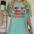 Freadom To Read Book Lover Reading Freedom Women's Comfort Colors T-Shirt Violet