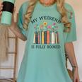 My Weekend Is Fully Booked Cozy Bookish Women's Comfort Colors T-Shirt Violet My Weekend Is Fully Booked Cozy Bookish Women's Comfort Colors T-Shirt Violet