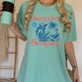 Girl Reading Book Summer Beach Vacation For Book Lover Women's Comfort Colors T-Shirt Violet