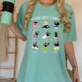 God Says I Am Cat Book Lover Christian Cute Jesus Girls Kids Women's Comfort Colors T-Shirt Violet God Says I Am Cat Book Lover Christian Cute Jesus Girls Kids Women's Comfort Colors T-Shirt Violet