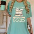 All The Good Men Are In My Books Romance Novel Women's Comfort Colors T-Shirt Violet