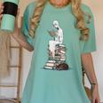 Gothic Librarian Halloween Books Tee For Teachers Women's Comfort Colors T-Shirt Violet