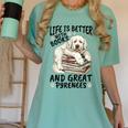 Great Pyrenees Dog Breed Life Is Better With Books And Great Women's Comfort Colors T-Shirt Violet Great Pyrenees Dog Breed Life Is Better With Books And Great Women's Comfort Colors T-Shirt Violet