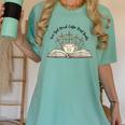 Groovy Flowers Love God Drink Coffee Read Books Christian Women's Comfort Colors T-Shirt Violet