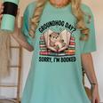 Groundhog Day Librarian Book Lover Reader Library Women's Comfort Colors T-Shirt Violet