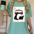 Grumpy Frog Books Music Kawaii Ink Japanese Women's Comfort Colors T-Shirt Violet